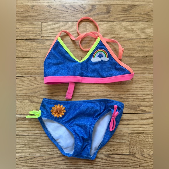 Lot of 2 Girls Bathing Suits Swim Bikini XS Size 4/5 - Picture 5 of 7